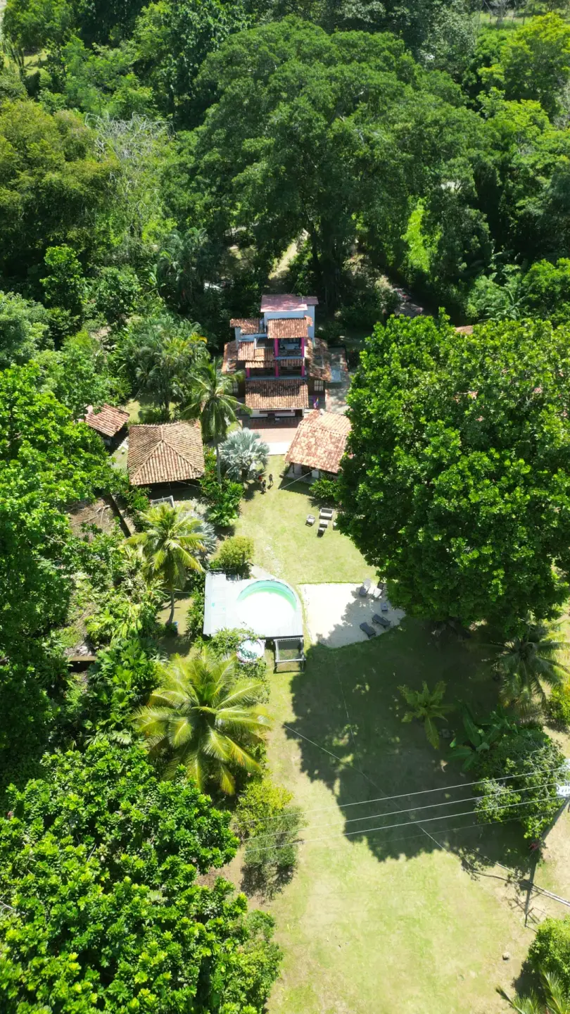 Aerial view of Melo surrounded by greenery in Capurganá