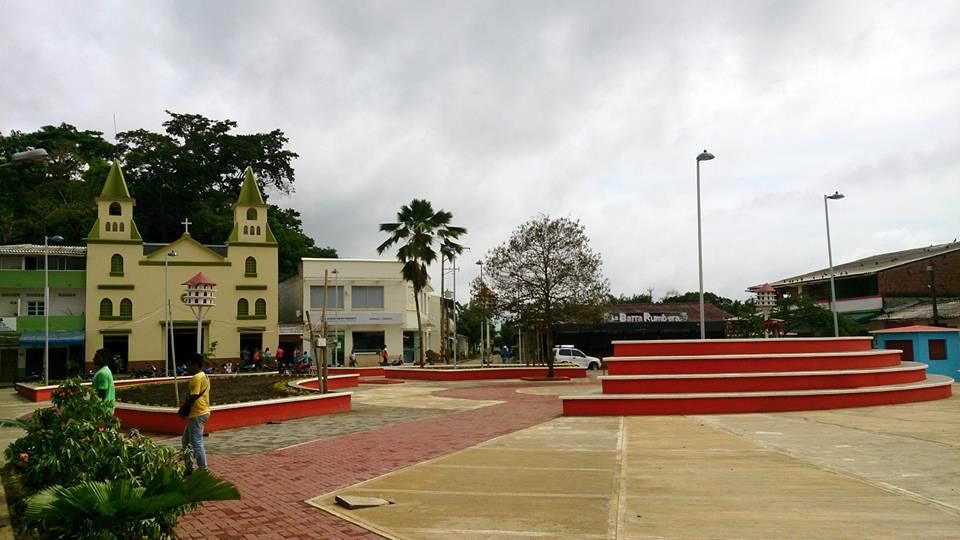 El parque de Necoclí, punto de partida de la ruta más común a Capurganá